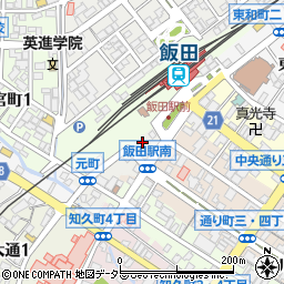 日産レンタカー飯田駅前店周辺の地図
