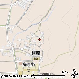 岐阜県山県市梅原周辺の地図