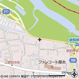 神奈川県厚木市上依知208周辺の地図