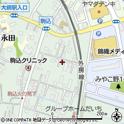 千葉県大網白里市駒込1360周辺の地図