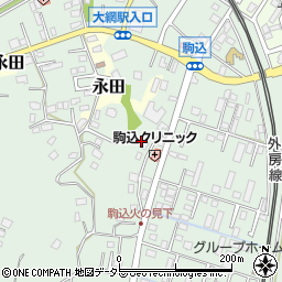 千葉県大網白里市駒込539周辺の地図