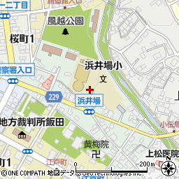 長野県飯田市小伝馬町周辺の地図