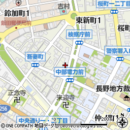 中部電力飯田営業所倉庫周辺の地図