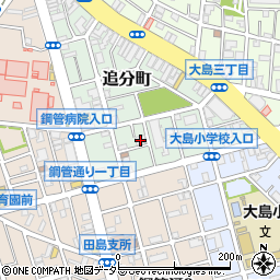 神奈川県川崎市川崎区追分町12-3周辺の地図