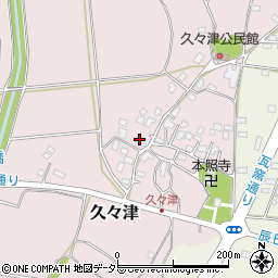 千葉県市原市久々津523周辺の地図