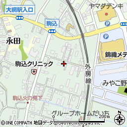 千葉県大網白里市駒込1361周辺の地図