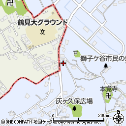 神奈川県横浜市鶴見区獅子ケ谷3丁目19-36周辺の地図