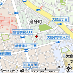 神奈川県川崎市川崎区追分町12周辺の地図