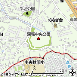 深堀中央公園周辺の地図