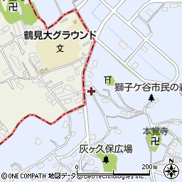 神奈川県横浜市鶴見区獅子ケ谷3丁目19-2周辺の地図