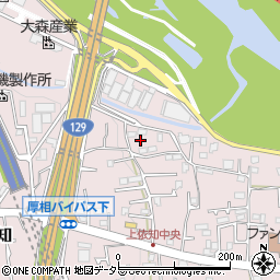 神奈川県厚木市上依知223周辺の地図