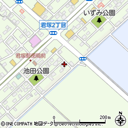 君塚２公民館周辺の地図