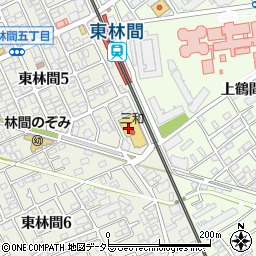 神奈川県相模原市南区東林間5丁目6周辺の地図