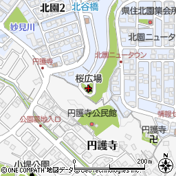 桜広場周辺の地図