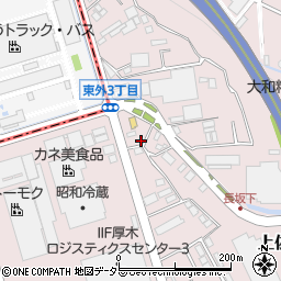 神奈川県厚木市上依知836-1周辺の地図