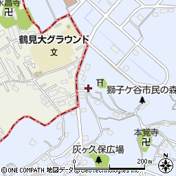 神奈川県横浜市鶴見区獅子ケ谷3丁目16-25周辺の地図