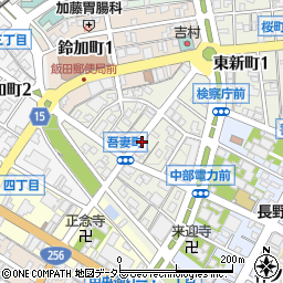 長野県飯田市吾妻町周辺の地図