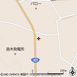 ファミリーマート中津川苗木南店周辺の地図