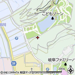 岐阜ファミリーパーク公園トイレ３周辺の地図