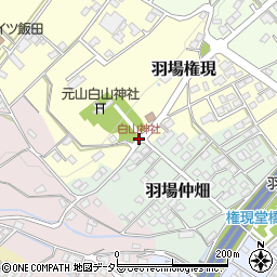 白山神社周辺の地図