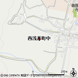 滋賀県長浜市西浅井町中周辺の地図