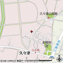 千葉県市原市久々津周辺の地図