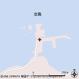 女島周辺の地図