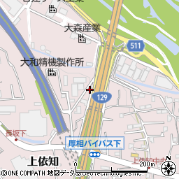 神奈川県厚木市上依知578-2周辺の地図