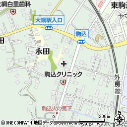 千葉県大網白里市駒込477周辺の地図