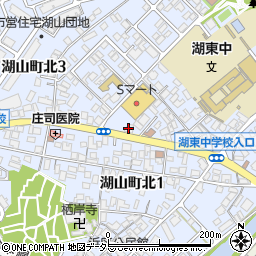 鳥取銀行湖山支店周辺の地図
