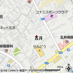 千葉県市原市五井周辺の地図