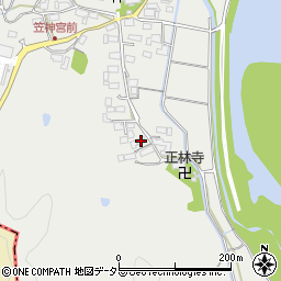 岐阜県美濃市笠神551-1周辺の地図