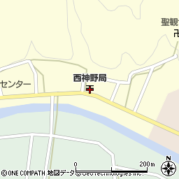 関西神野郵便局周辺の地図