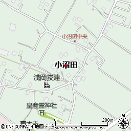 千葉県東金市小沼田周辺の地図