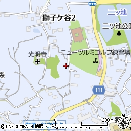 神奈川県横浜市鶴見区獅子ケ谷周辺の地図