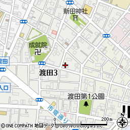 ローソン川崎渡田三丁目店周辺の地図