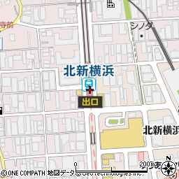 市営地下鉄　北新横浜駅周辺の地図