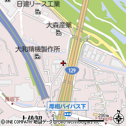 神奈川県厚木市上依知578-9周辺の地図