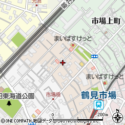 神奈川県横浜市鶴見区市場東中町周辺の地図