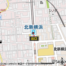 北新横浜駅周辺の地図