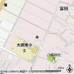 千葉県大網白里市富田63-13周辺の地図