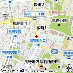 警察署入口周辺の地図