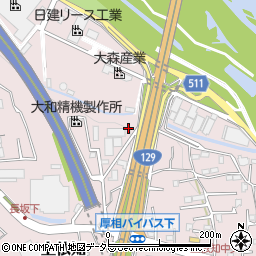 神奈川県厚木市上依知578-1周辺の地図