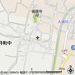 滋賀県長浜市西浅井町中387周辺の地図