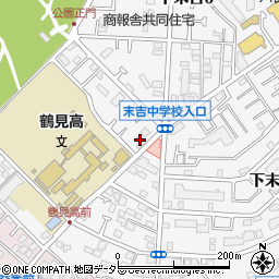 クリニックセンター三ツ池公園周辺の地図