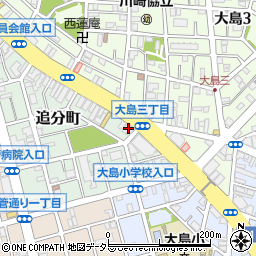 神奈川県川崎市川崎区追分町6-8周辺の地図