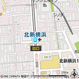 神奈川県横浜市港北区北新横浜1丁目1-2周辺の地図