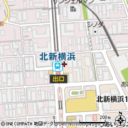 東洋カーマックス北新横浜駐車場周辺の地図