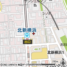 神奈川県横浜市港北区北新横浜1丁目1-4周辺の地図