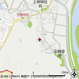 岐阜県美濃市笠神571周辺の地図